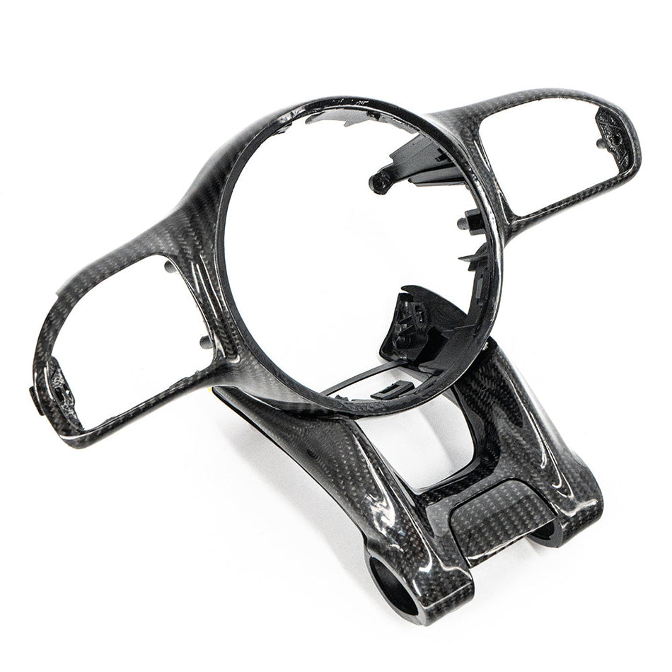 MERCEDES AMG 2016+ CARBON FIBRE STEERING WHEEL TRIM