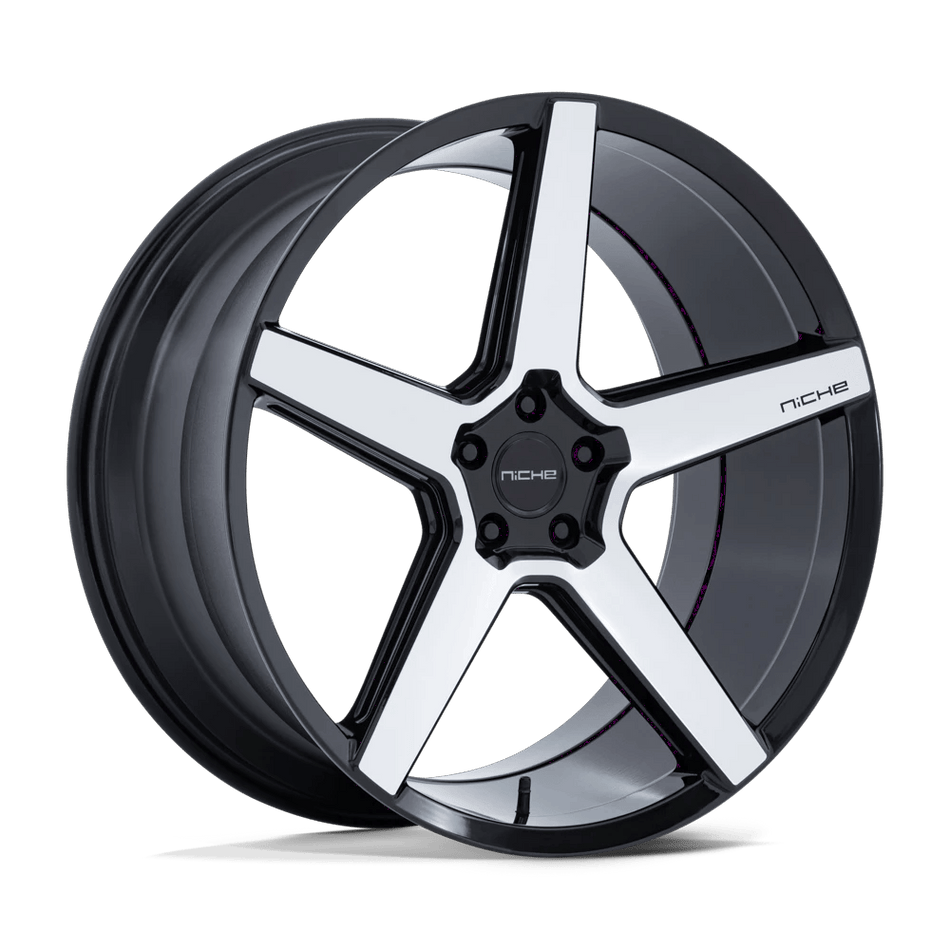 Niche 1PC NC283 MODENA 20x9 ET27 5x120 Gloss Black Machined