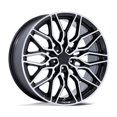 Niche 1PC NC277 CALABRIA 5 20x10.5 ET38 5x120 Gloss Black Machined