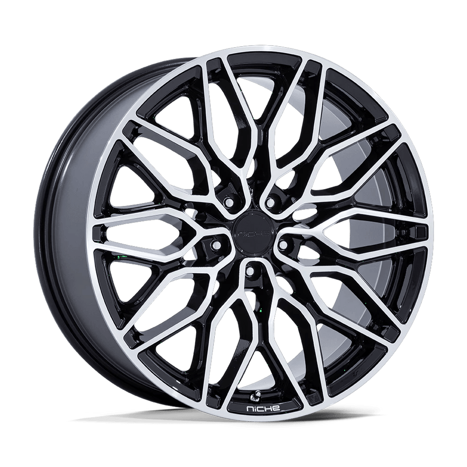 Niche 1PC NC277 CALABRIA 5 22x10.5 ET18 5x115 Gloss Black Machined