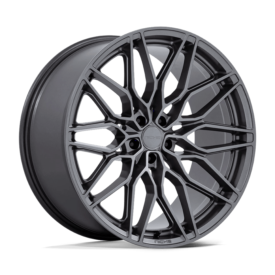 Niche 1PC NC277 CALABRIA 5 22x9 ET20 5x112 Matte Gunmetal