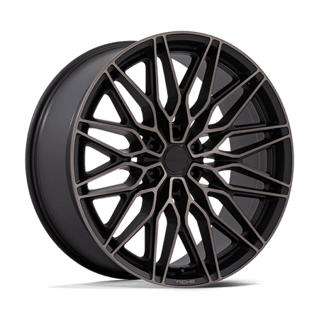 Niche 1PC NC278 CALABRIA 6 24x10 ET20 6x139.7 Matte Black Machined Dark Tint