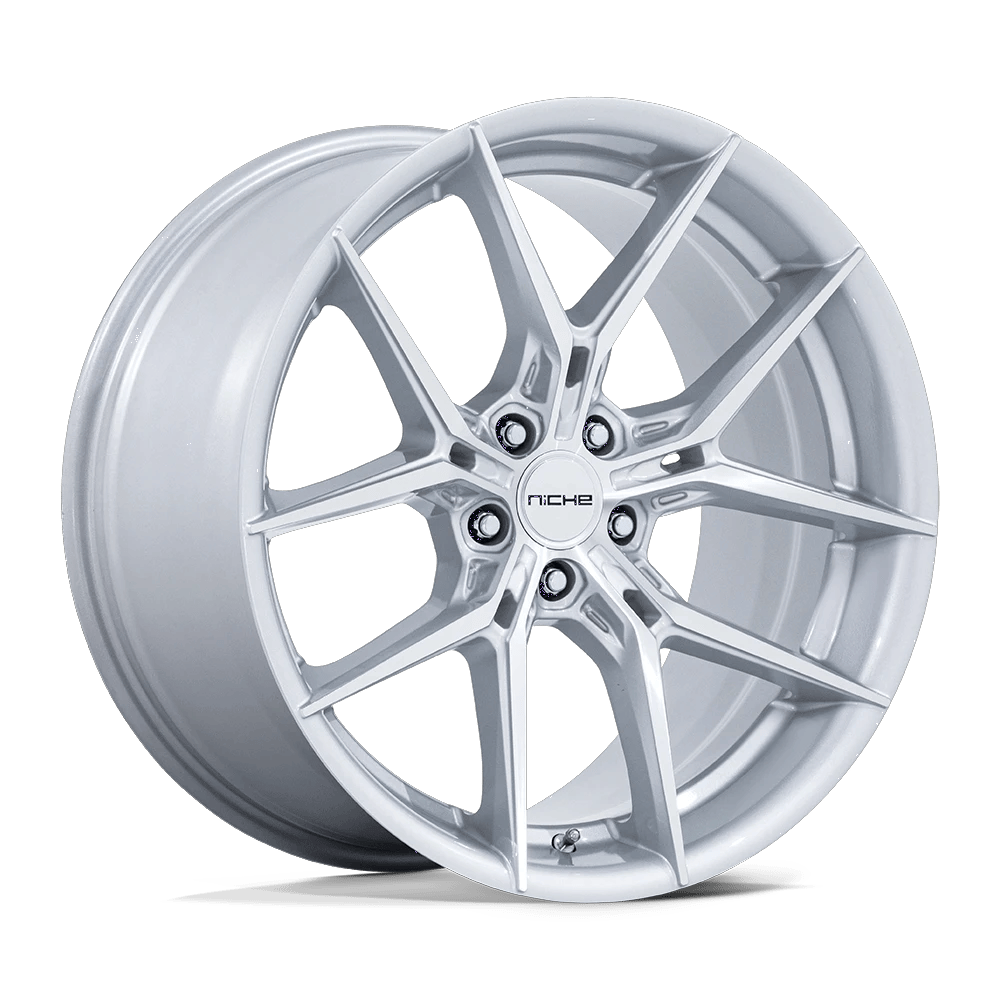 Niche 1PC NC279 PRODIGY 5 22x9 ET27 5x120 Silver w/ Machined Face