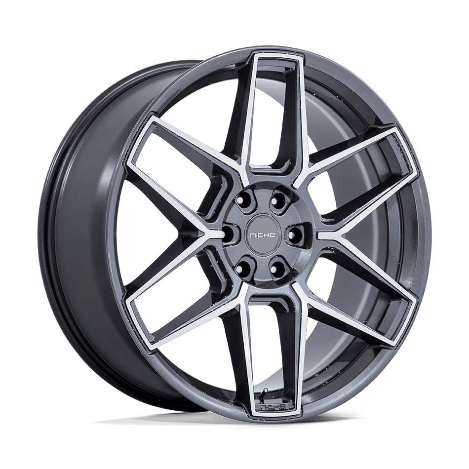 Niche 1PC NC281 RISE 22x10.5 ET18 5x115 Anthracite w/ Machined Face
