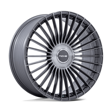 Niche 1PC NC282 SERENE 21x10.5 ET20 BLANK Gloss Titanium Brushed