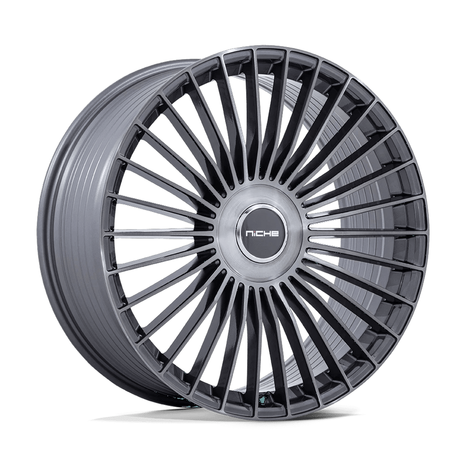 Niche 1PC NC282 SERENE 21x10.5 ET20 BLANK Gloss Titanium Brushed