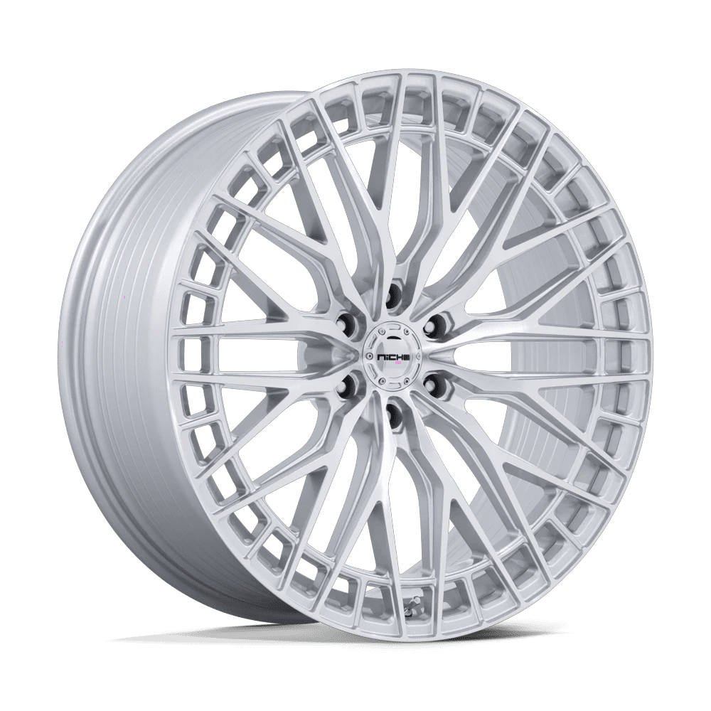Niche 1PC NC288 GENOA 22x10 ET30 6x135 Gloss Silver w/ Machined Face