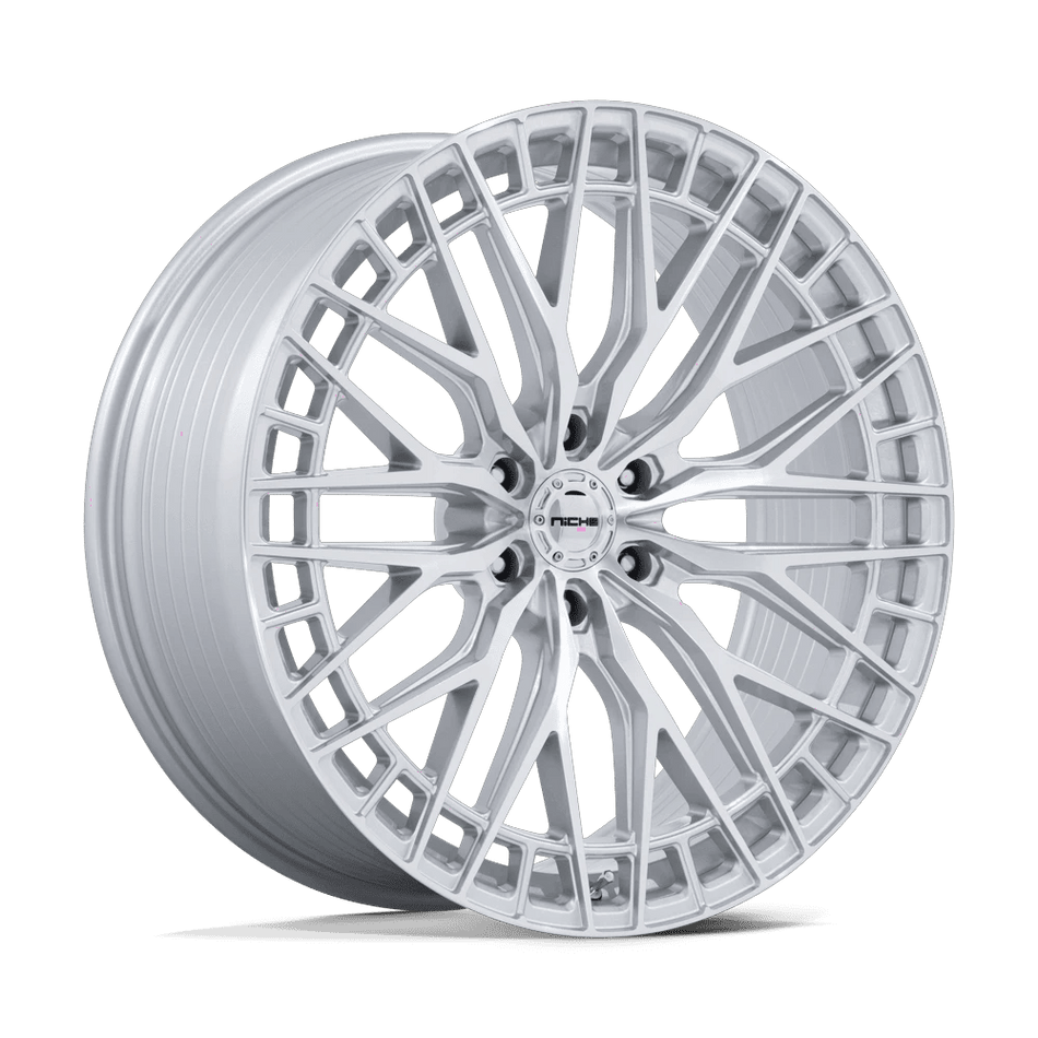 Niche 1PC NC288 GENOA 24x10 ET30 6x135 Gloss Silver w/ Machined Face