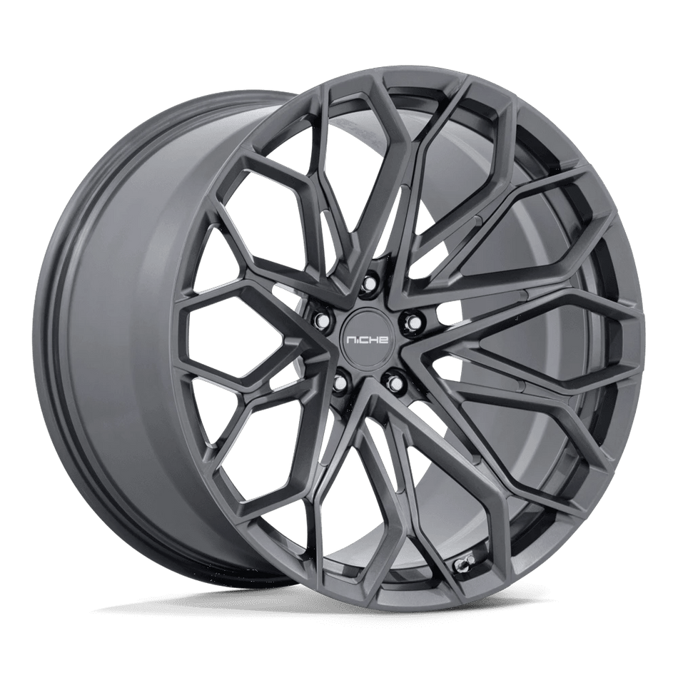 Niche 1PC NC600 MANTA 21x12 ET57 5x120 Satin Gunmetal