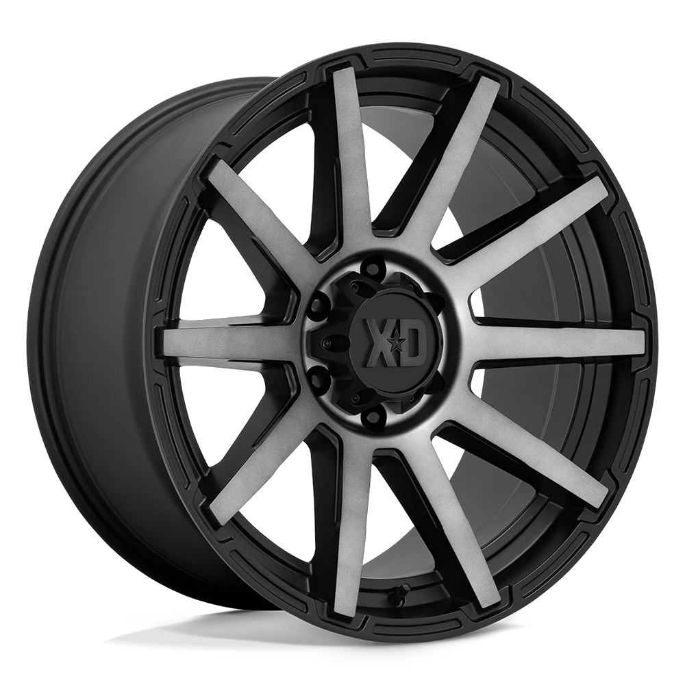 XD XD847 OUTBREAK 20x9 ET18 8x180 Satin Black w/ Gray Tint