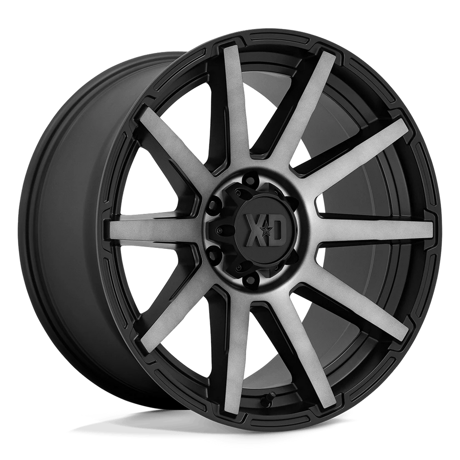 XD XD847 OUTBREAK 20x9 ET18 8x180 Satin Black w/ Gray Tint