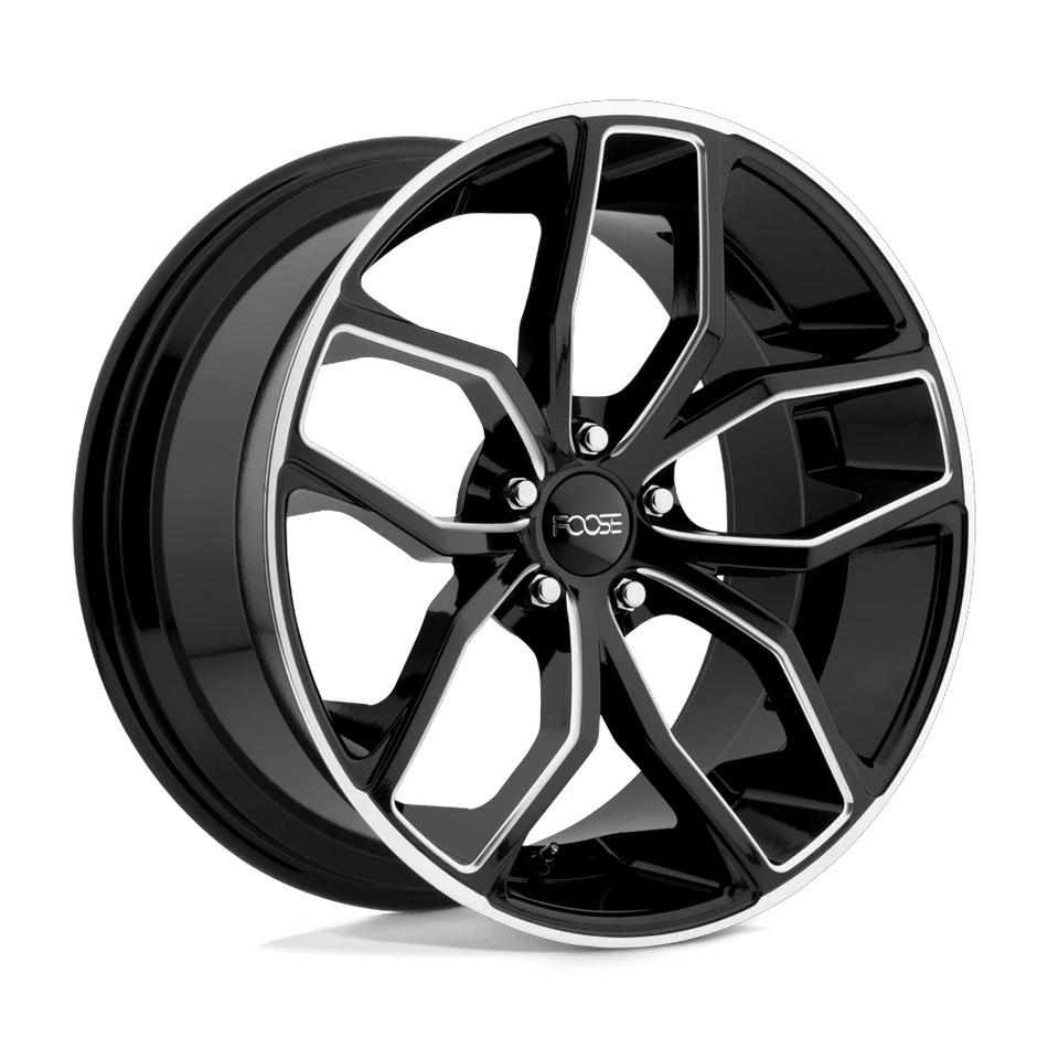 Foose 1PC F150 OUTCAST 20x10 ET40 5x120 Gloss Black Milled