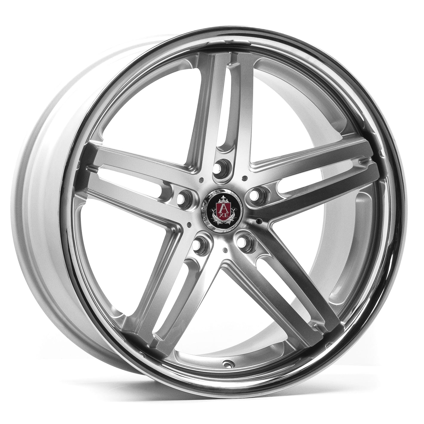 AXE EX11 19x9.5 ET27 5x120 Gloss Silver & Polished