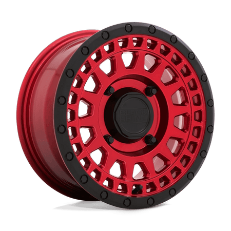 Black Rhino Hard Alloys - UTV PARKER UTV 15x7 ET36 4x110 Candy Red w/ Black Lip