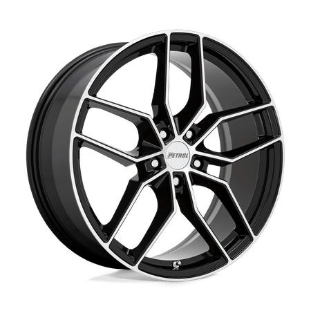 Petrol P5C 17x8 ET40 5x105 Gloss Black w/ Machined Cut Face