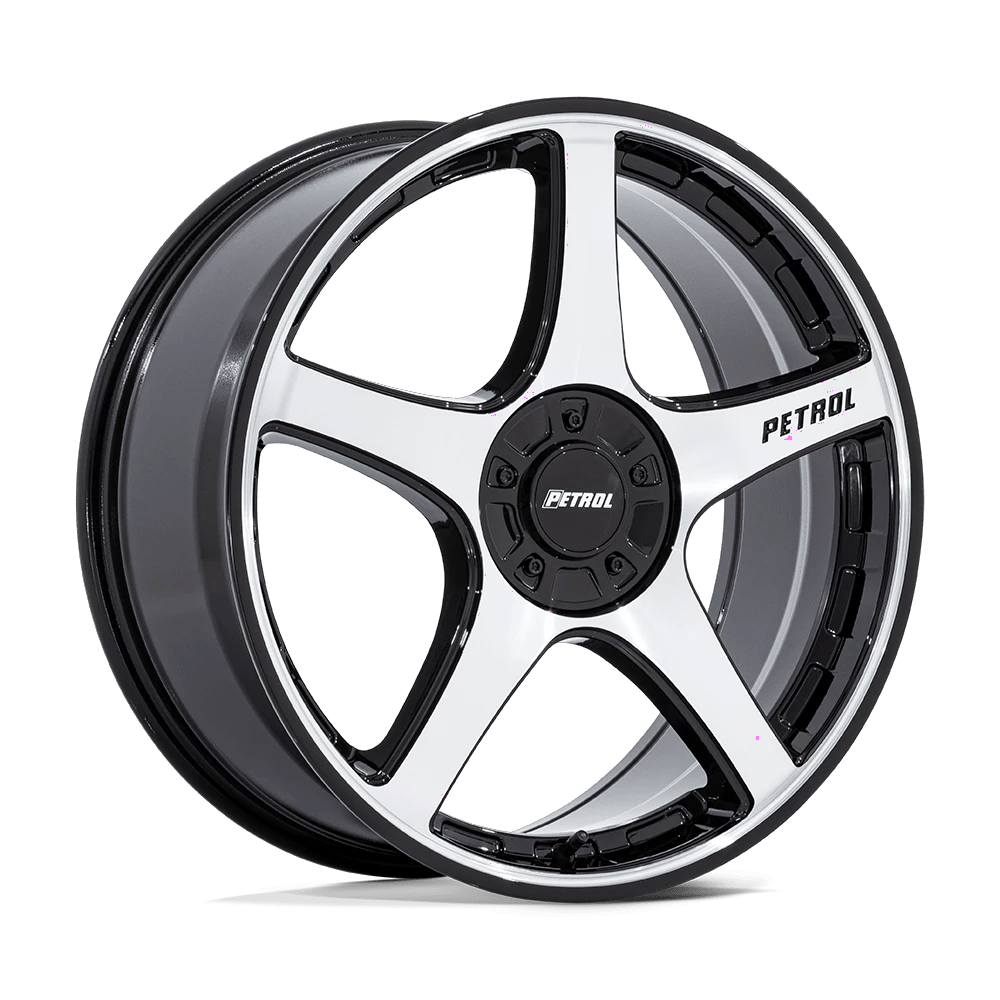 Petrol PE003 P2E 20x8.5 ET35 5x112/120 Gloss Black Machined