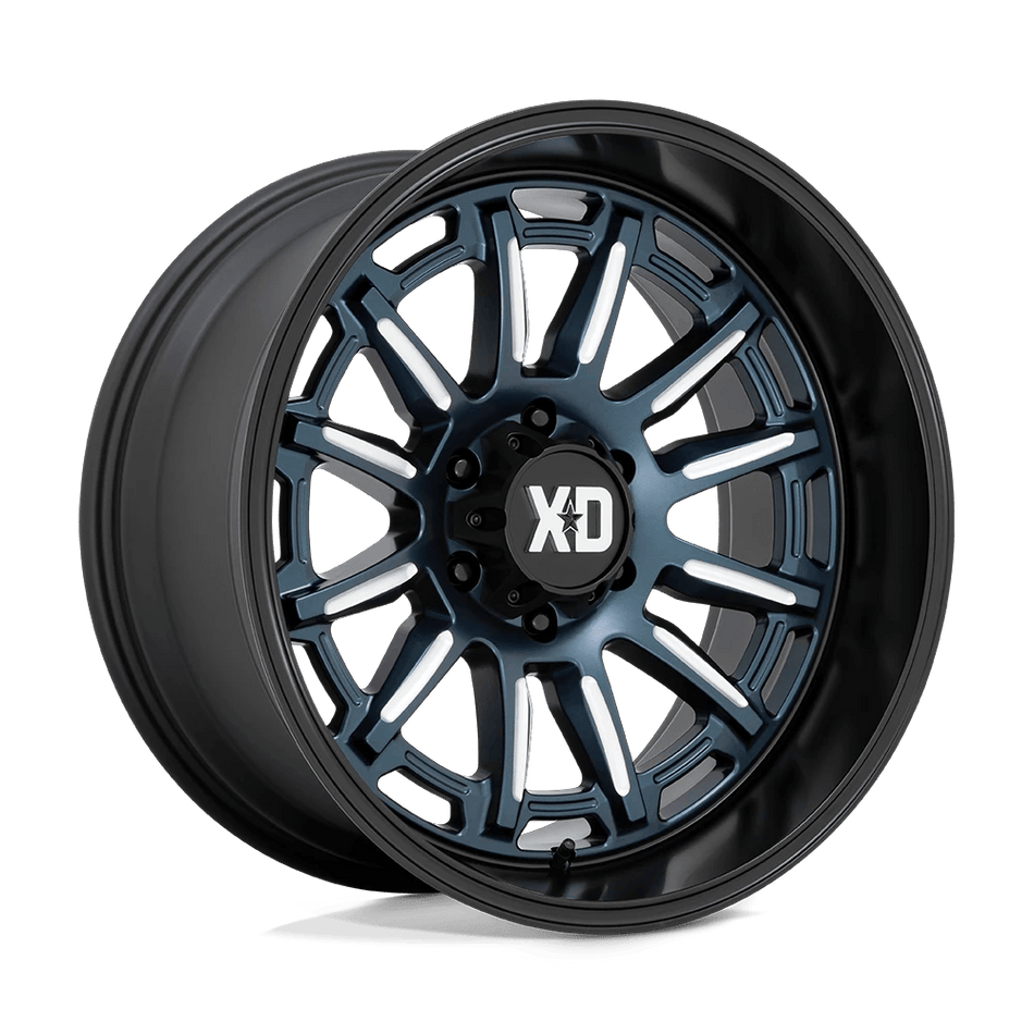 XD XD865 PHOENIX 20x10 ET-18 5x127 Metallic Blue Milled w/ Black Lip