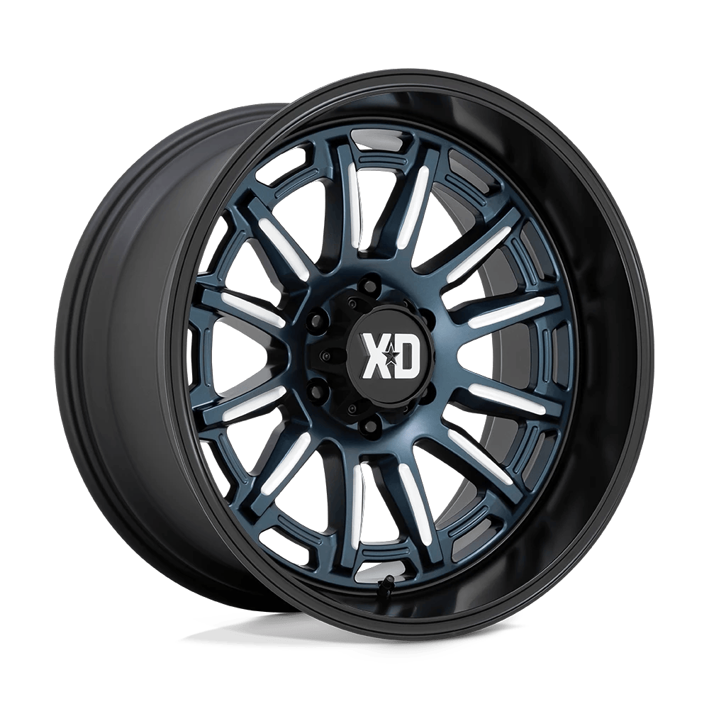 XD XD865 PHOENIX 20x9 ET0 6x139.7 Metallic Blue Milled w/ Black Lip
