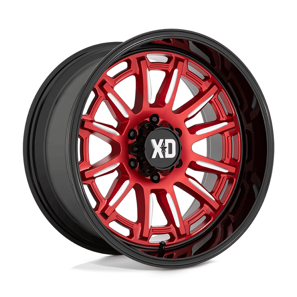XD XD865 PHOENIX 20x9 ET18 6x139.7 Candy Red Milled w/ Black Lip
