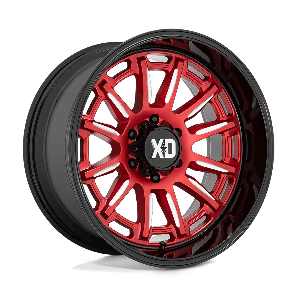 XD XD865 PHOENIX 20x9 ET18 6x135 Candy Red Milled w/ Black Lip