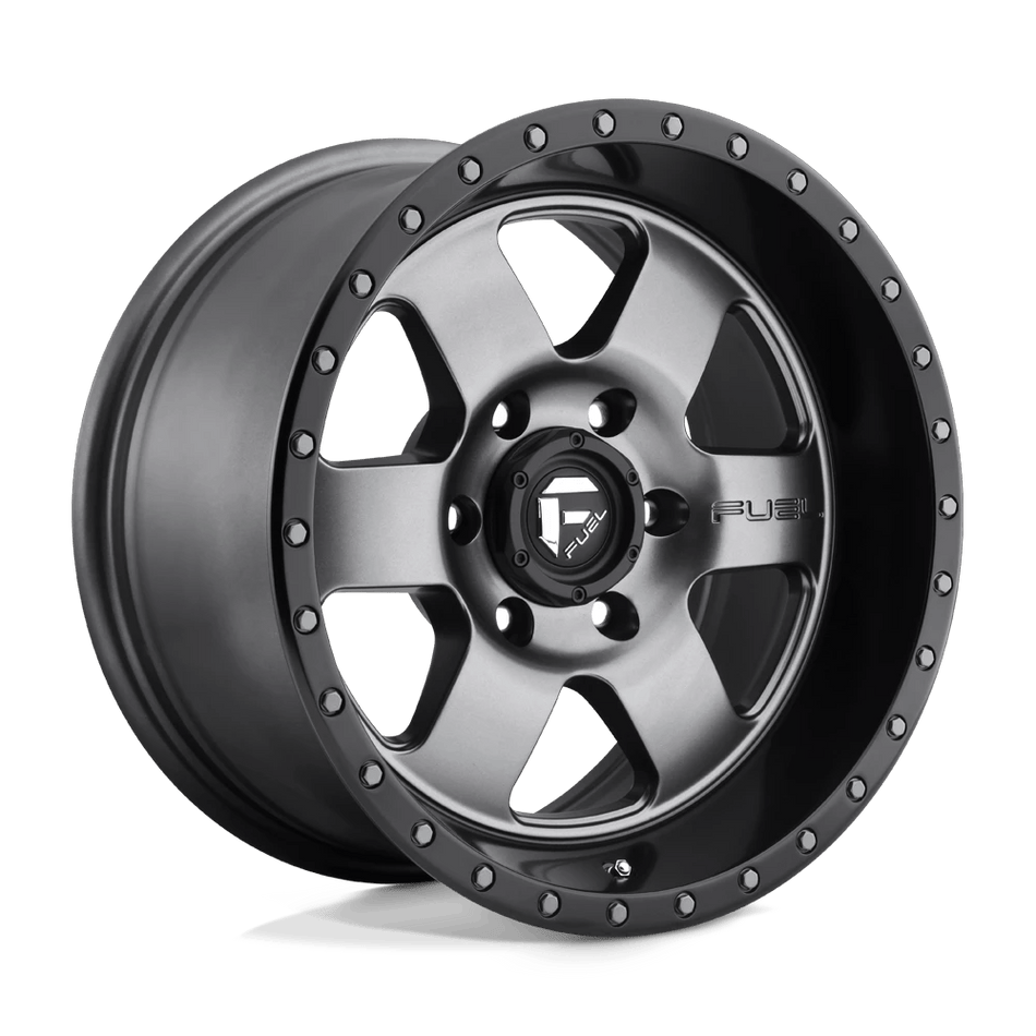 Fuel 1PC D619 PODIUM 17x9 ET1 5x139.7 Matte Gunmetal Black Bead Ring