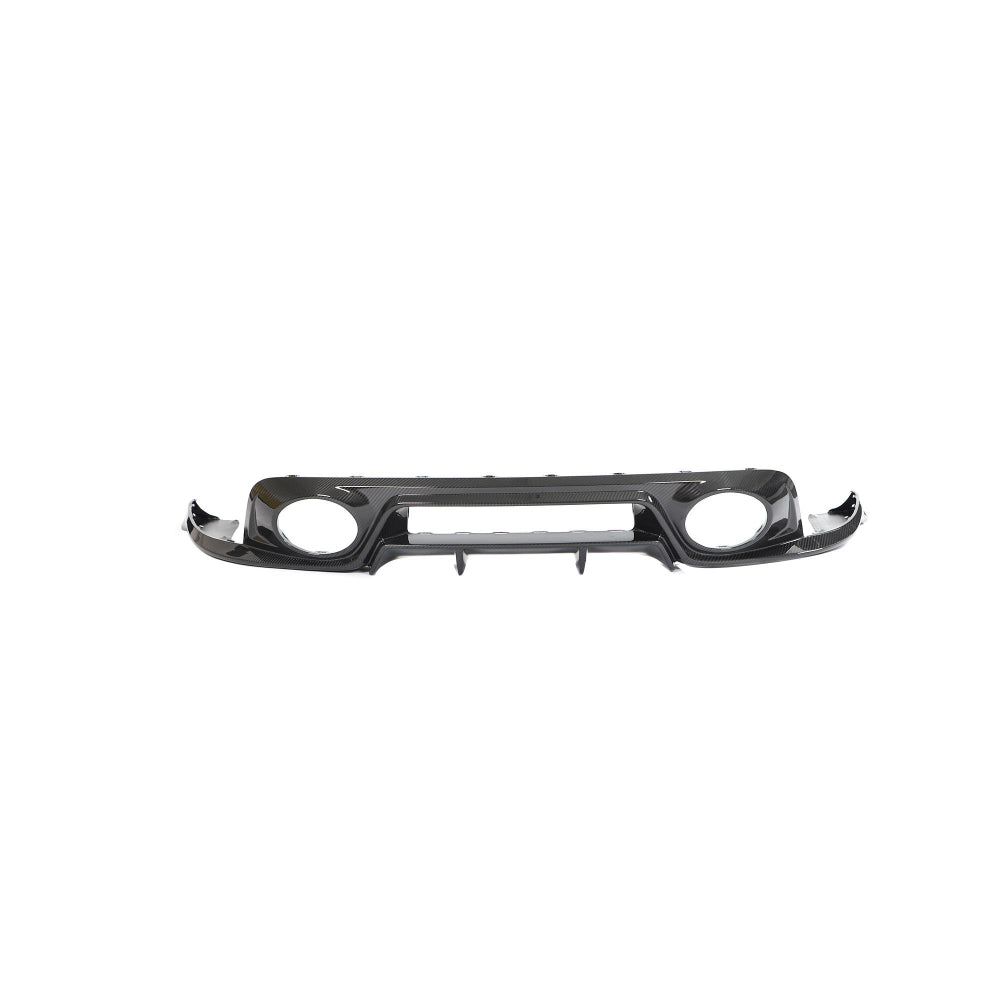 PORSCHE 911 992 TURBO S CARBON FIBRE DIFFUSER - CT DESIGN-Diffuser-CT Carbon-CT Carbon - High-quality carbon fiber and gloss black aerodynamic parts for premium sports and luxury vehicles.