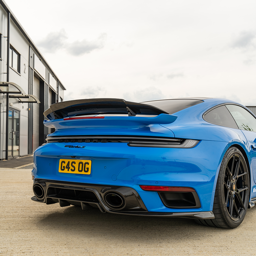 PORSCHE 911 (992) TURBO S CARBON FIBRE FULL KIT - CT DESIGN-Kit-CT Carbon-CT Carbon - High-quality carbon fiber and gloss black aerodynamic parts for premium sports and luxury vehicles.