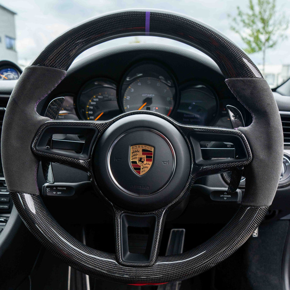 PORSCHE 911/CAYMAN/BOXSTER/CAYENNE/MACAN 2013+ MAGNETIC CARBON FIBRE PADDLES