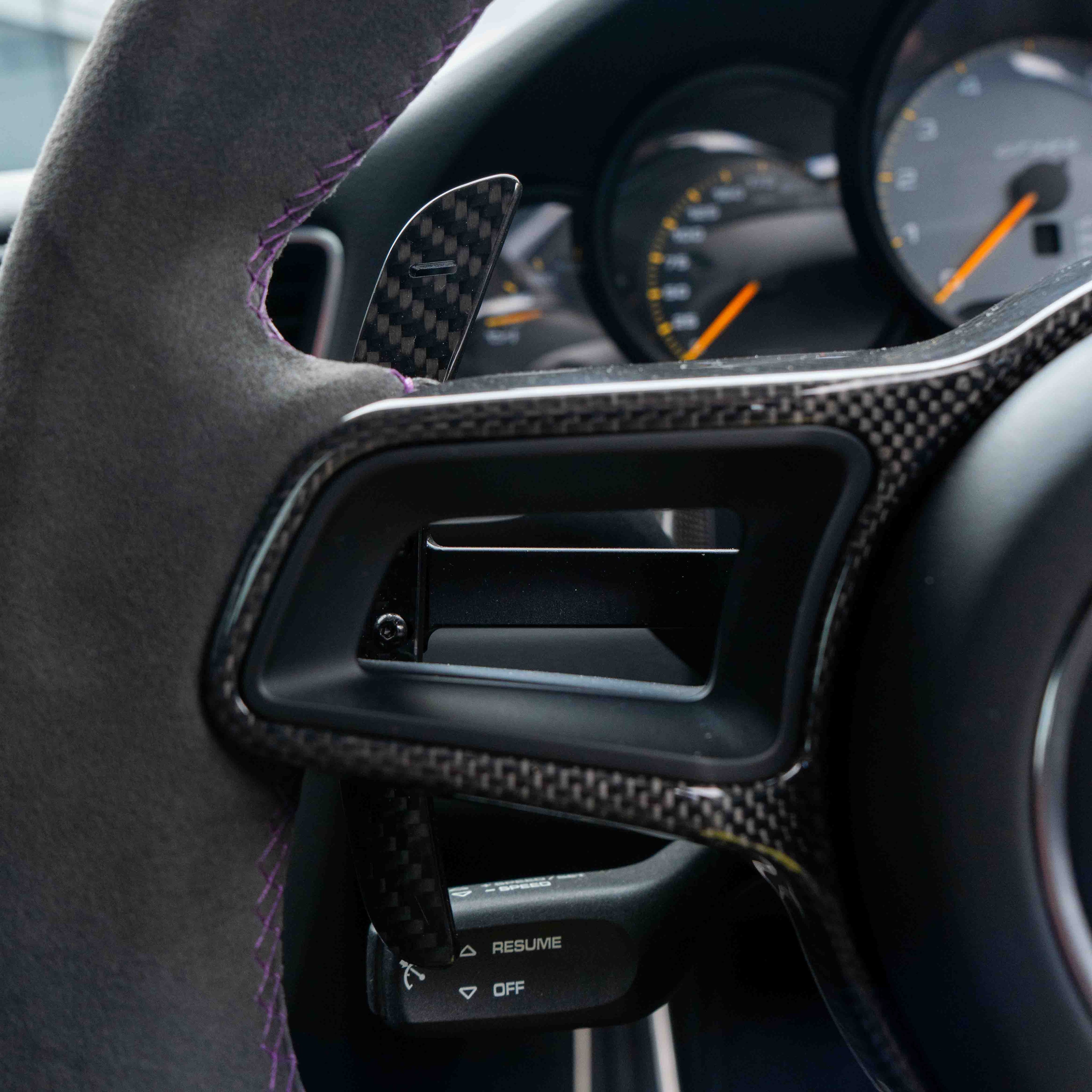 PORSCHE 911/CAYMAN/BOXSTER/CAYENNE/MACAN 2013+ MAGNETIC CARBON FIBRE PADDLES-Accessories-CT CARBON-CT Carbon - High-quality carbon fiber and gloss black aerodynamic parts for premium sports and luxury vehicles.