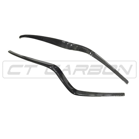 CT CARBON Bumper Corners PORSCHE MACAN 14-17 CARBON FIBRE FRONT BUMPER TRIM