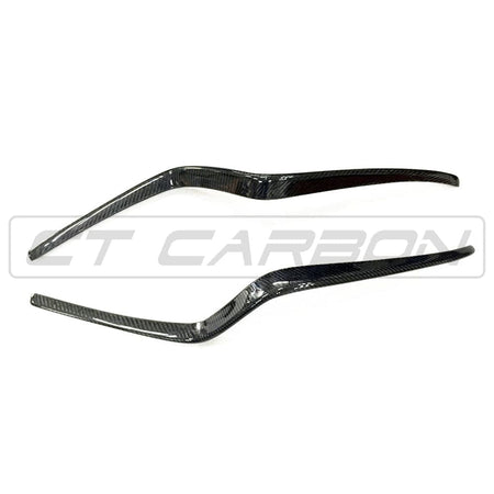 PORSCHE MACAN 14-17 CARBON FIBRE FRONT BUMPER TRIM-Accessories-CT CARBON-CT Carbon - High-quality carbon fiber and gloss black aerodynamic parts for premium sports and luxury vehicles.