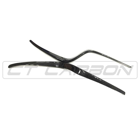 CT CARBON Bumper Corners PORSCHE MACAN 14-17 CARBON FIBRE FRONT BUMPER TRIM