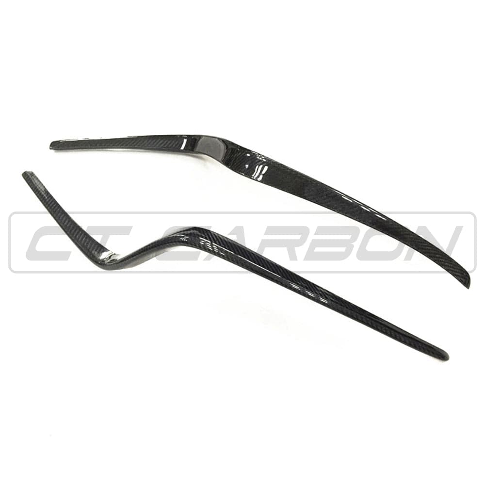 CT CARBON Bumper Corners PORSCHE MACAN 14-17 CARBON FIBRE FRONT BUMPER TRIM