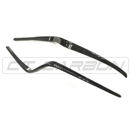 CT CARBON Bumper Corners PORSCHE MACAN 14-17 CARBON FIBRE FRONT BUMPER TRIM