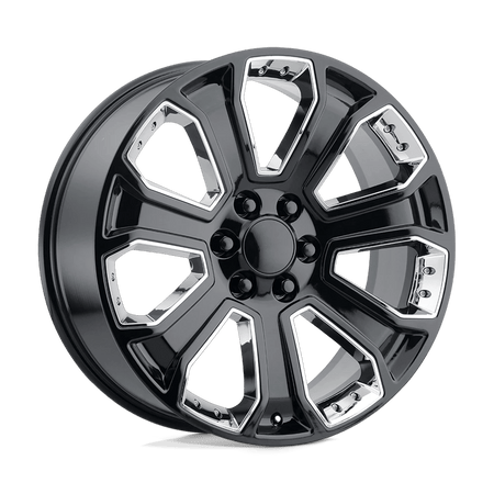 Performance Replicas PR113 22x9 ET24 6x139.7 Gloss Black w/ Accents