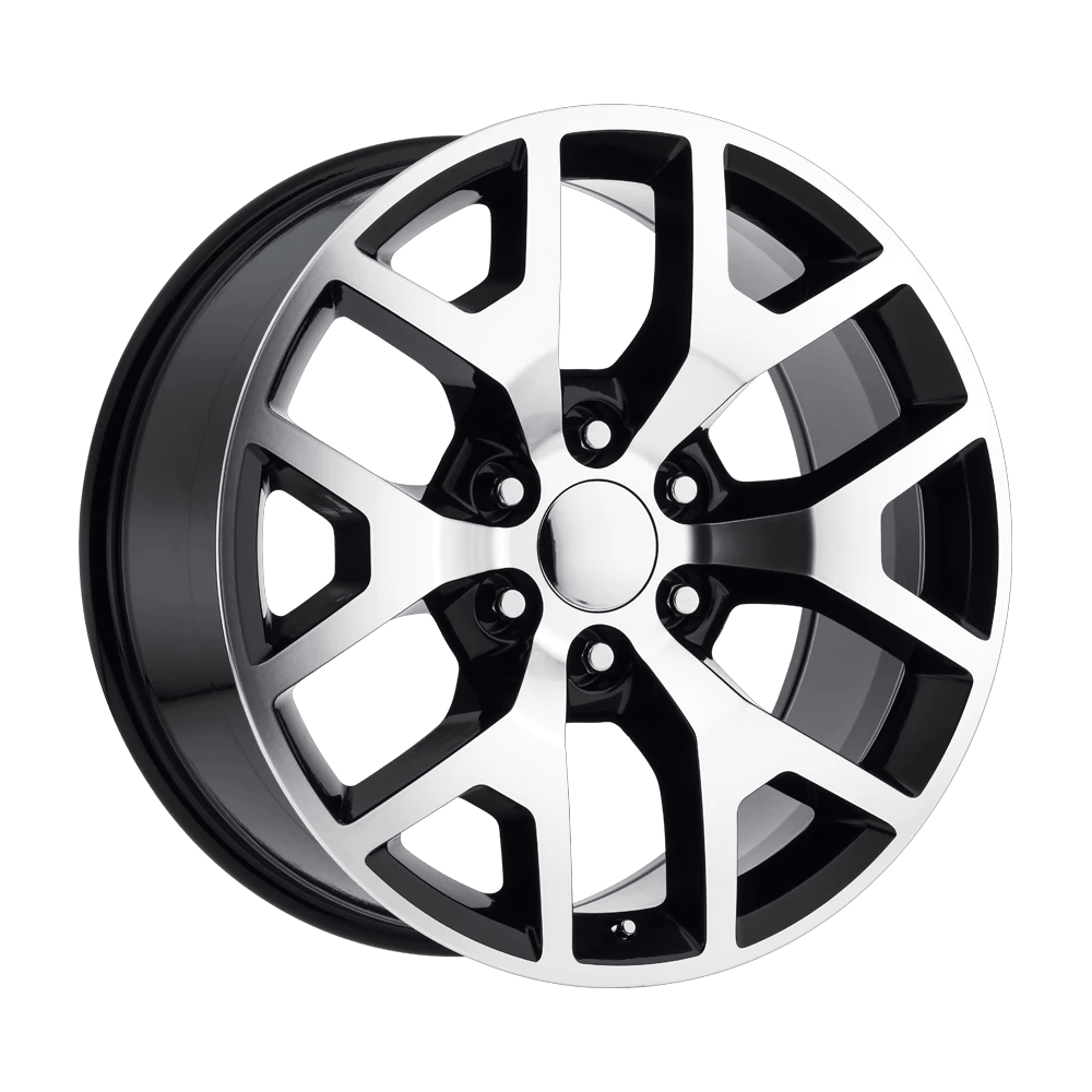 Performance Replicas PR169 20x9 ET27 6x139.7 Gloss Black w/ Machined Spokes