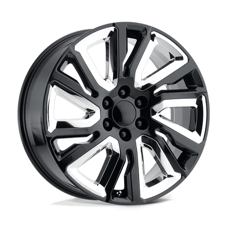 Performance Replicas PR202 22x9 ET28 6x139.7 Gloss Black w/ Accents