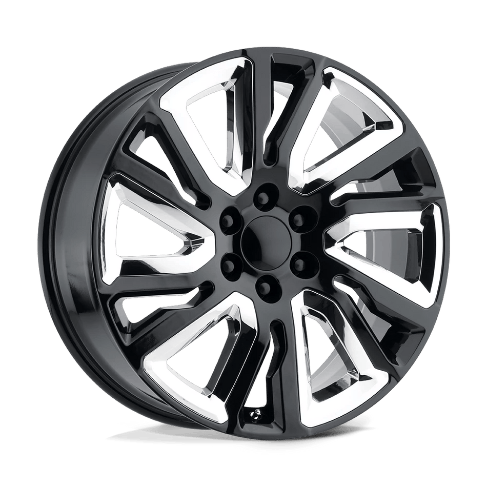 Performance Replicas PR202 22x9 ET28 6x139.7 Gloss Black w/ Accents
