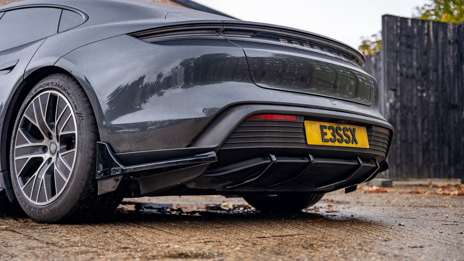 Porsche Taycan Pre Facelift - Rear Diffuser Fin Set