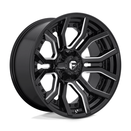Fuel 1PC D711 RAGE 20x10 ET-18 6x135/5.5 Gloss Black Milled
