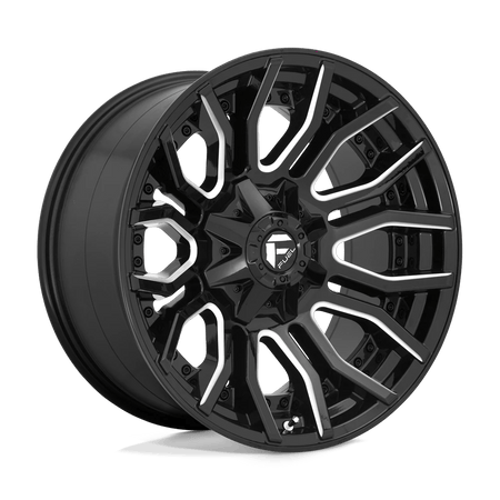 Fuel 1PC D711 RAGE 20x10 ET-18 8x165.1 Gloss Black Milled