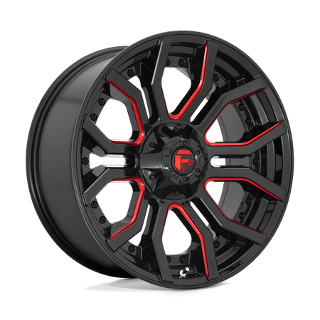 Fuel 1PC D712 RAGE 20x9 ET1 6x135/5.5 Gloss Black w/ Red Tint