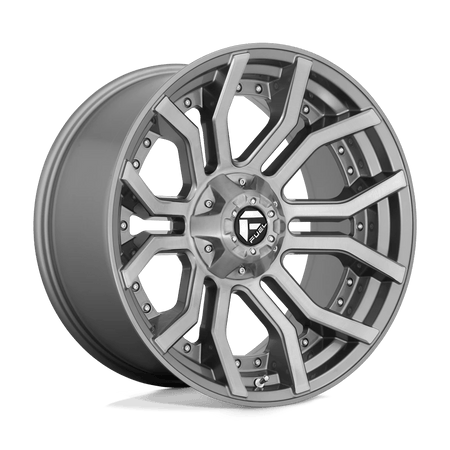 Fuel 1PC D713 RAGE PLATINUM 24x12 ET-44 5x127/5.5 Brushed Gunmetal