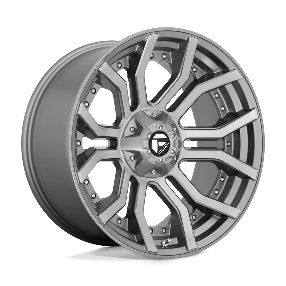 Fuel 1PC D713 RAGE PLATINUM 24x12 ET-44 5x127/5.5 Brushed Gunmetal