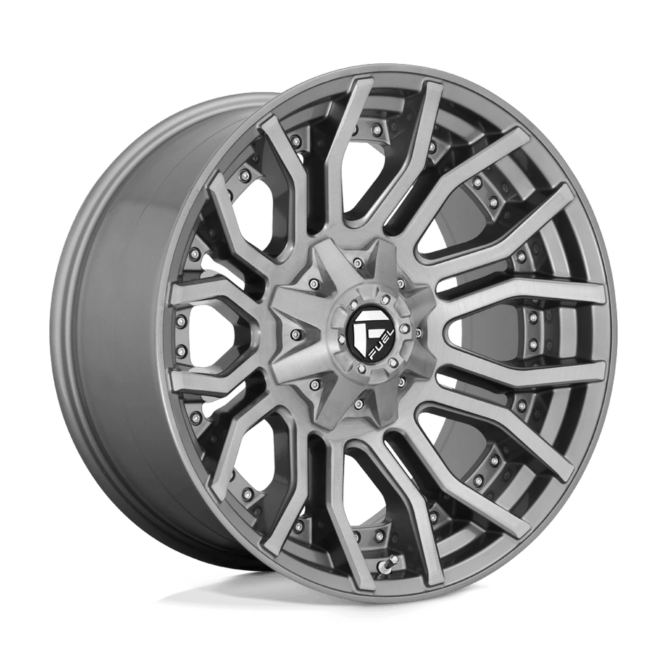 Fuel 1PC D713 RAGE PLATINUM 20x10 ET-18 8x180 Brushed Gunmetal