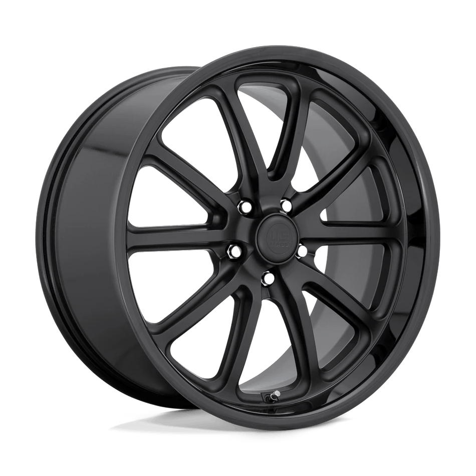 US Mag 1PC U123 RAMBLER 20x8.5 ET32 5x120 Gloss Black Matte Black