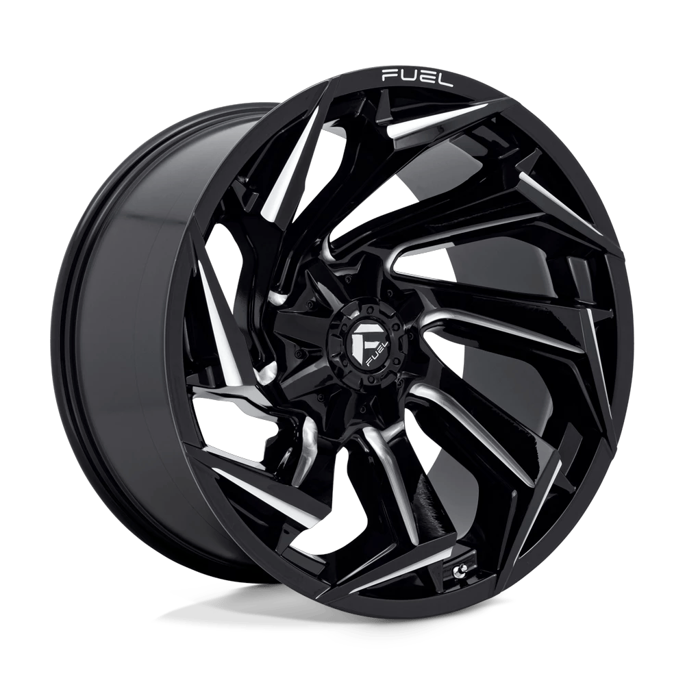 Fuel 1PC D753 REACTION 22x12 ET-44 8x170 Gloss Black Milled