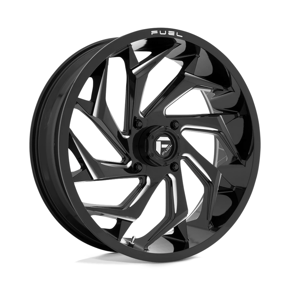 Fuel UTV D753 REACTION UTV 22x7 ET13 4x156 Gloss Black Milled