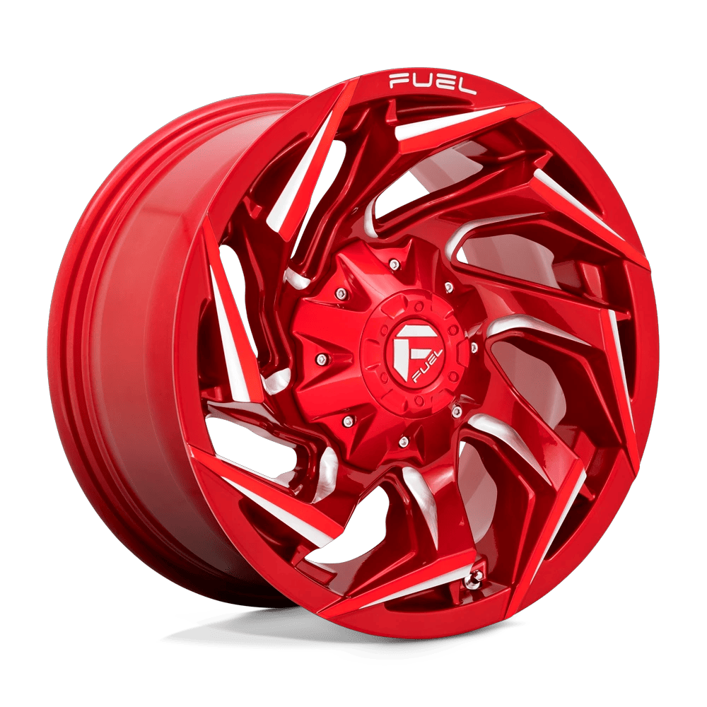 Fuel 1PC D754 REACTION 24x12 ET-44 8x170 Candy Red Milled