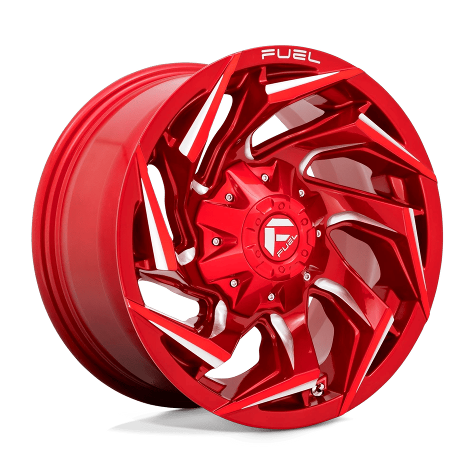 Fuel 1PC D754 REACTION 15x8 ET-12 5x139.7 Candy Red Milled